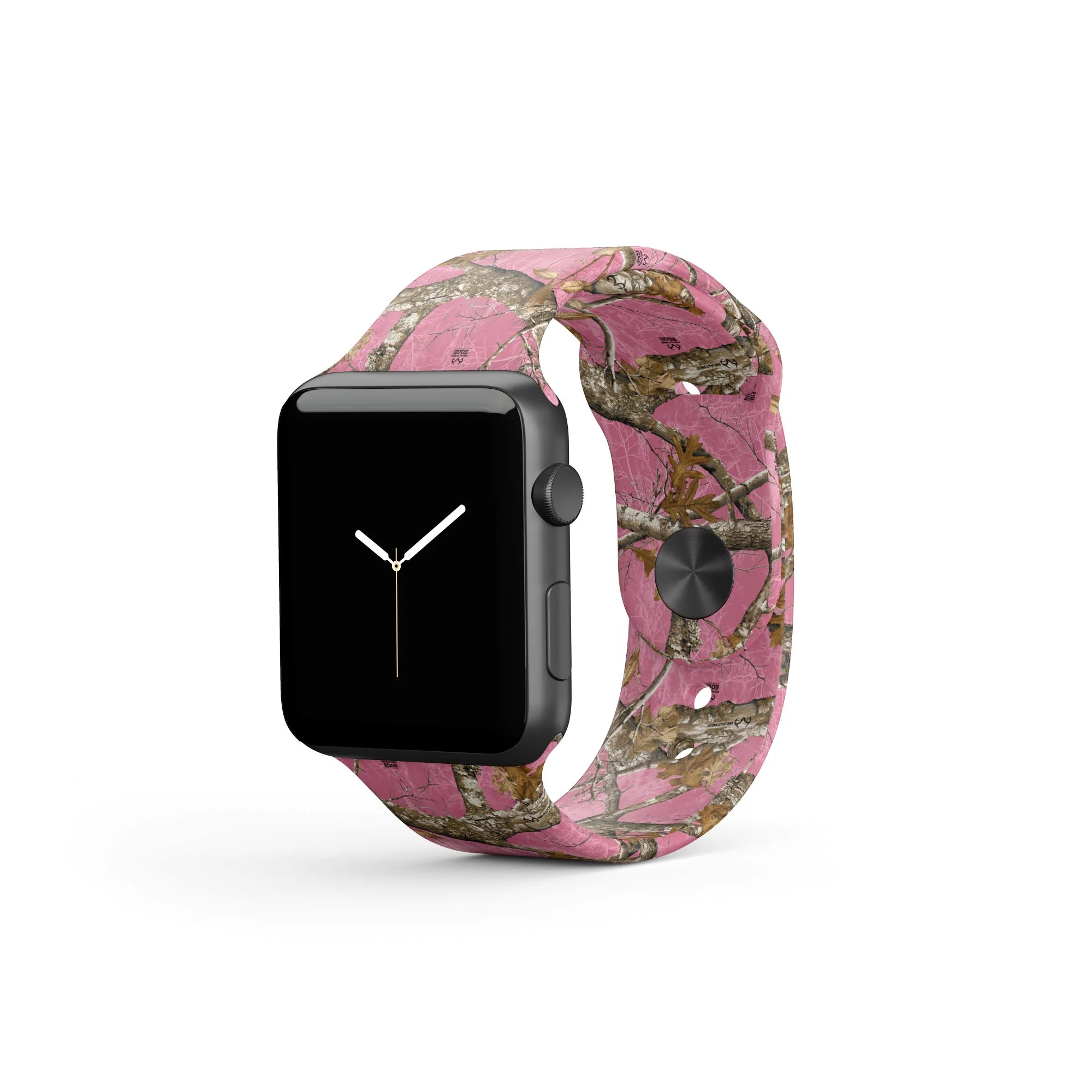 REALTREE EDGE COLORS? Pink Camo Silicone Apple Watch Band
